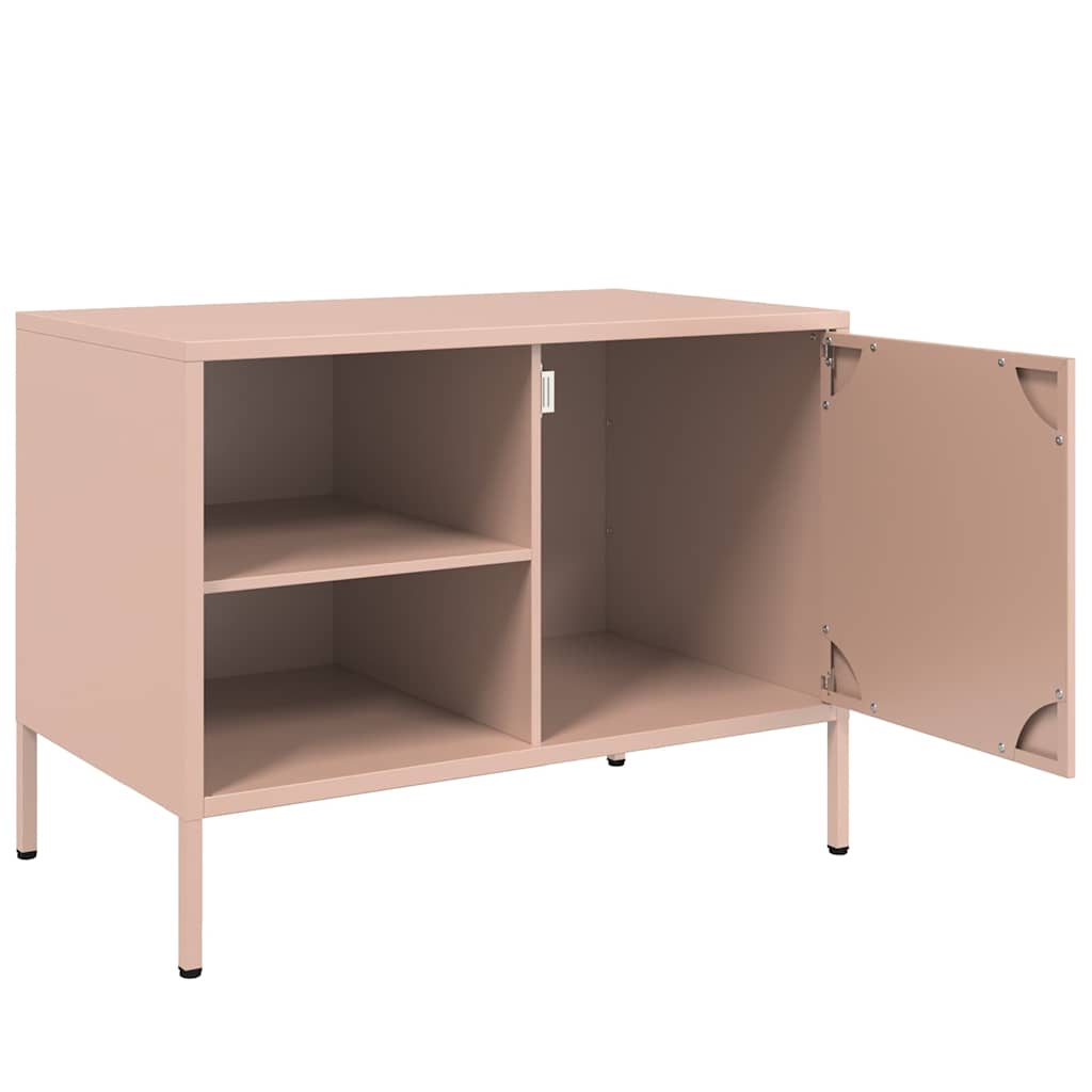 TV ormarići 2 kom ružičasti 68 x 39 x 50,5 cm čelični