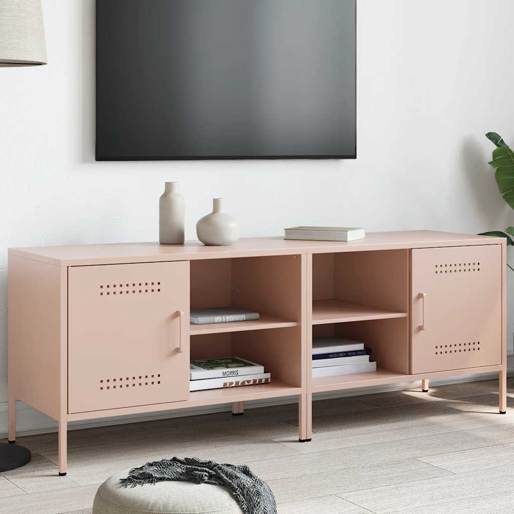 TV ormarići 2 kom ružičasti 68 x 39 x 50,5 cm čelični