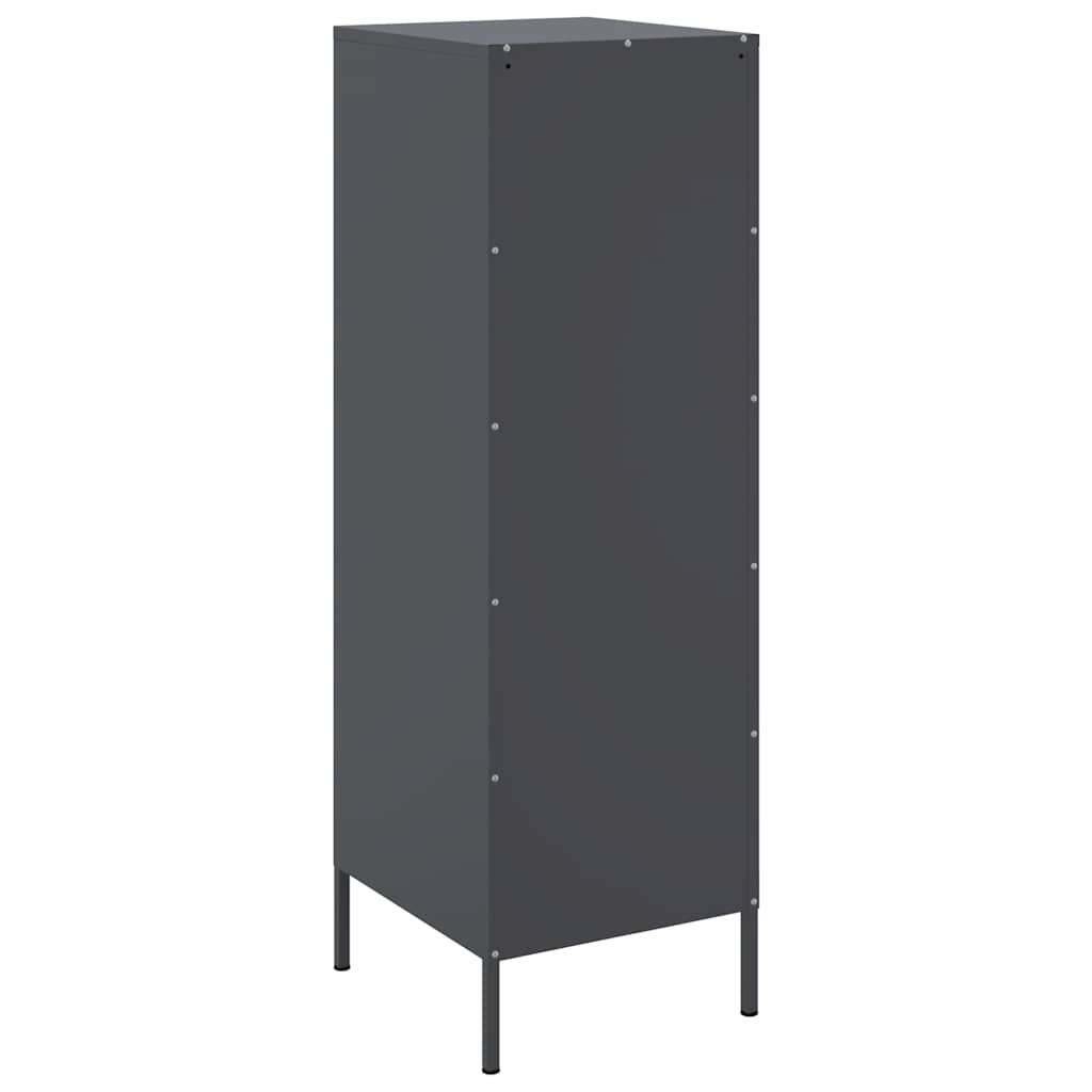 Visoka komoda antracit 36 x 39 x 113 cm čelična
