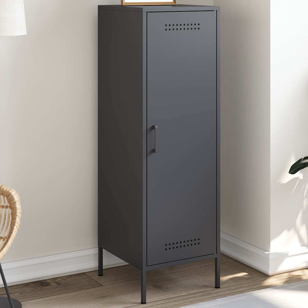 Visoka komoda antracit 36 x 39 x 113 cm čelična