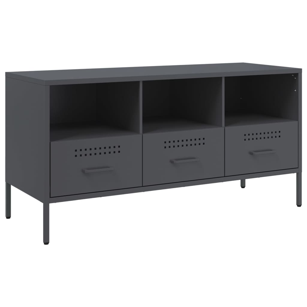 TV ormarić antracit 100,5 x 39 x 50,5 cm čelični