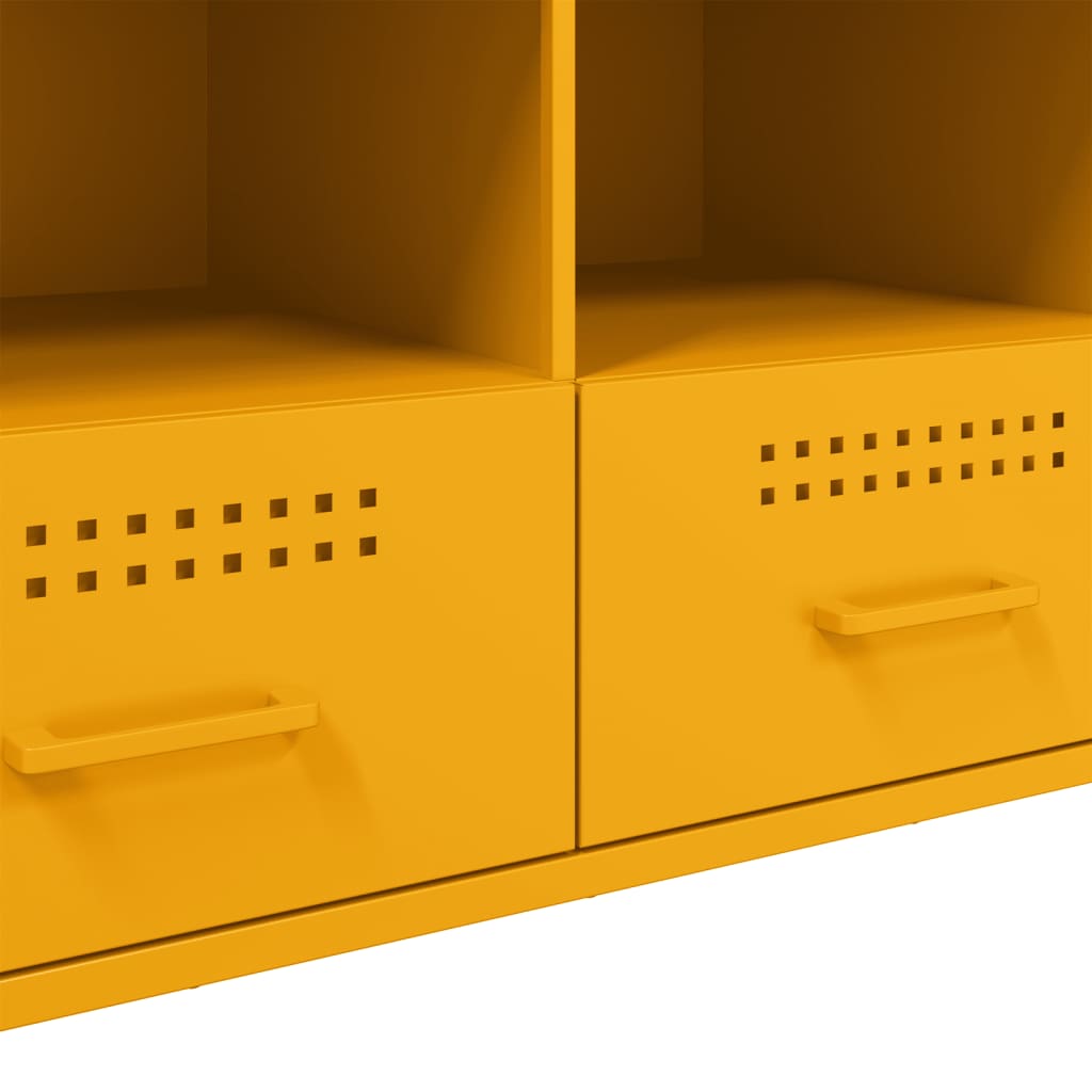 TV ormarić boja senfa 100,5 x 39 x 50,5 cm čelični