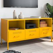 TV ormarić boja senfa 100,5 x 39 x 50,5 cm čelični