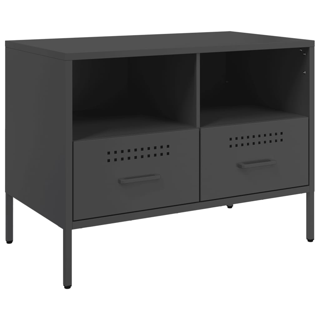 TV ormarić crni 68 x 39 x 50,5 cm čelični