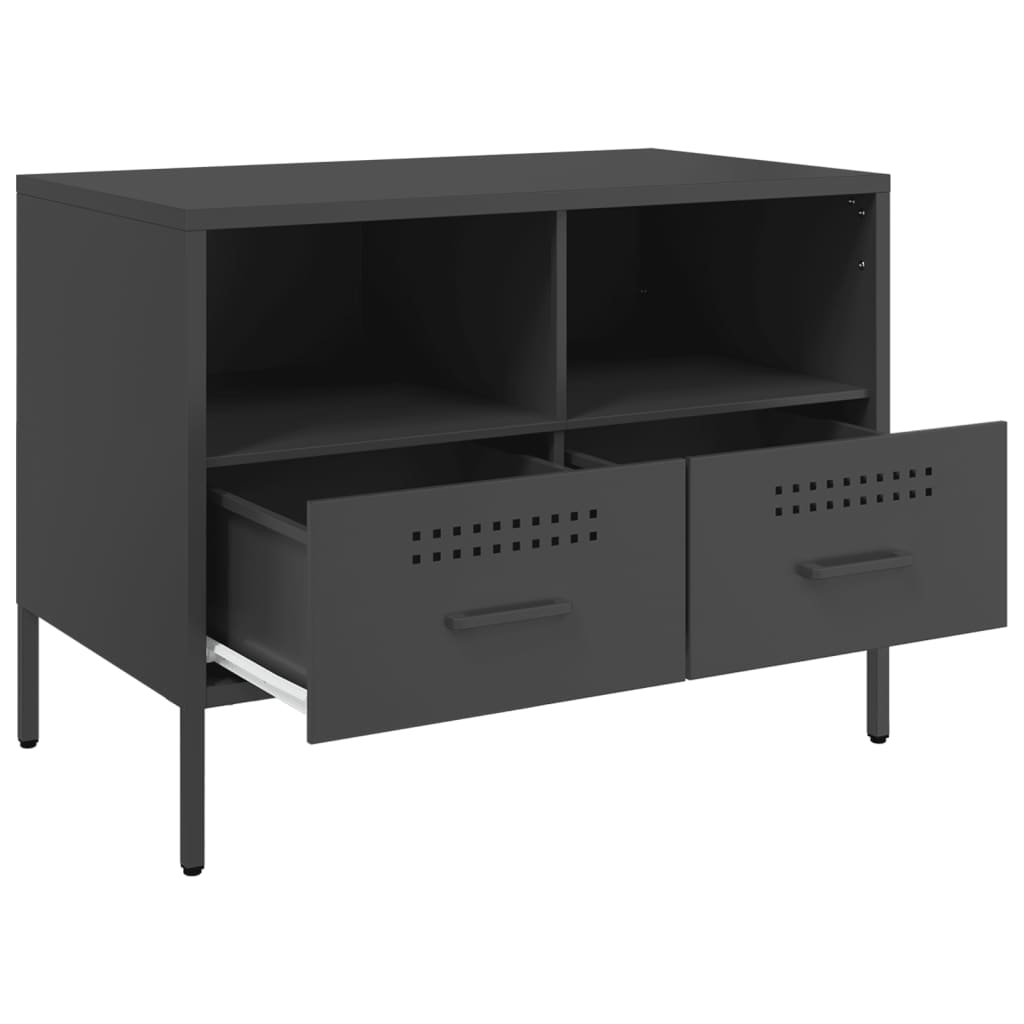TV ormarić crni 68 x 39 x 50,5 cm čelični