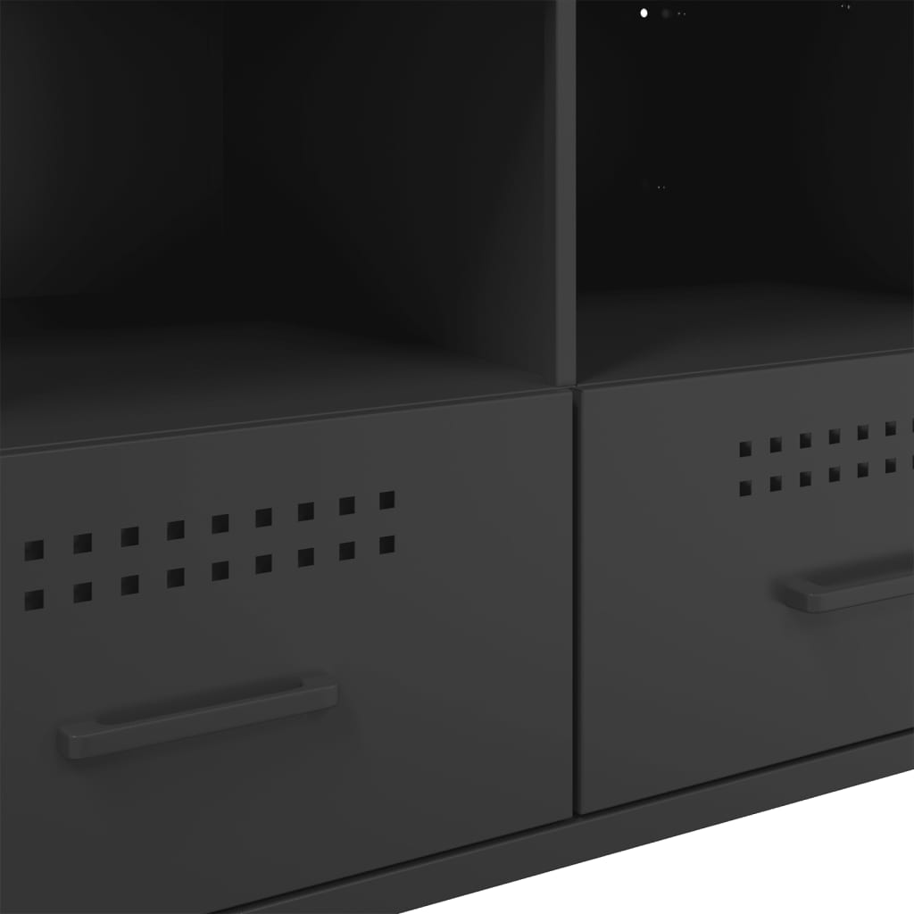 TV ormarić crni 68 x 39 x 50,5 cm čelični