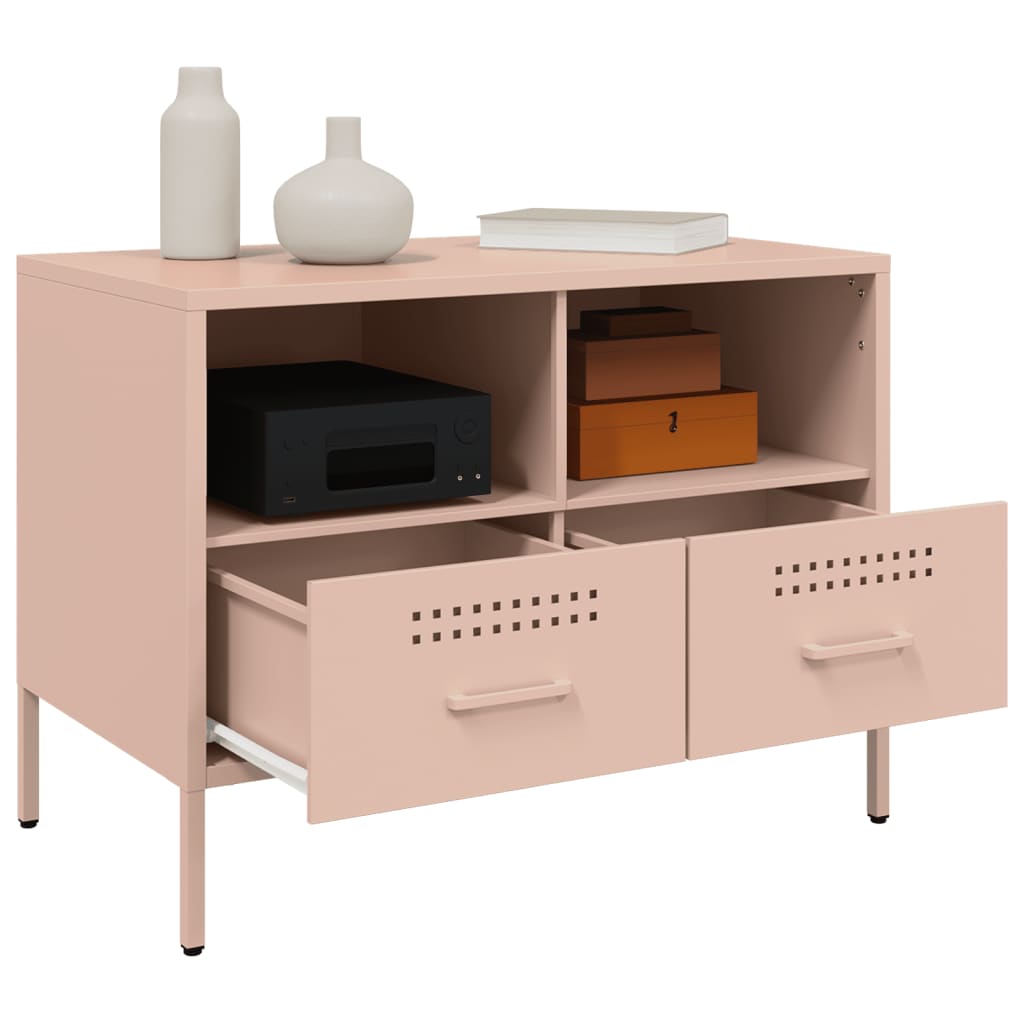 TV ormarići 2 kom ružičasti 68 x 39 x 50,5 cm čelični