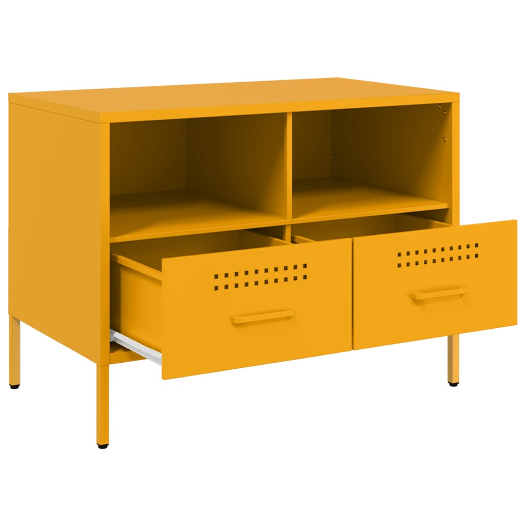 TV ormarići 2 kom boja senfa 68 x 39 x 50,5 cm čelični