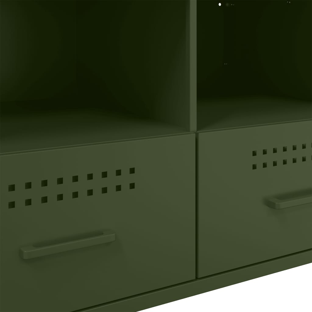 TV ormarić maslinastozeleni 68 x 39 x 50,5 cm čelični