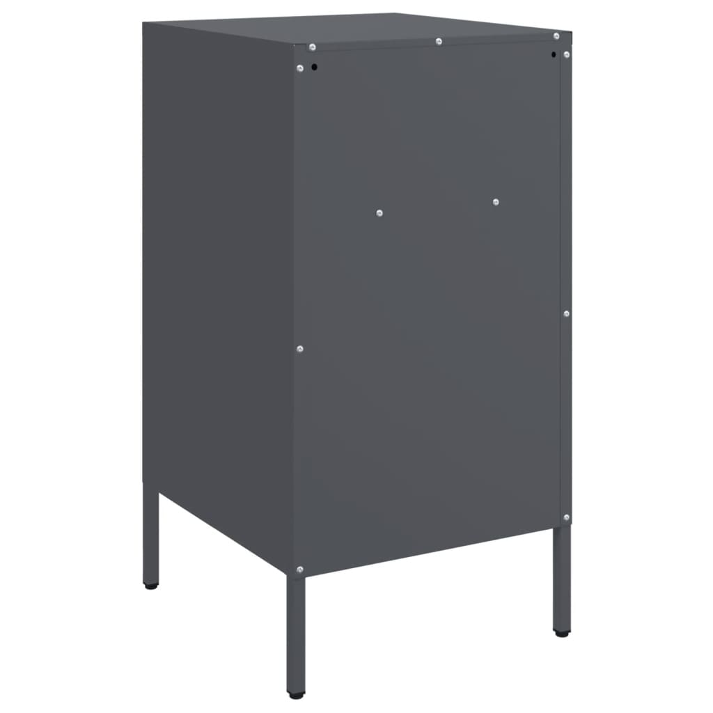 Noćni ormarići 2 kom antracit 36x39x68 cm čelik