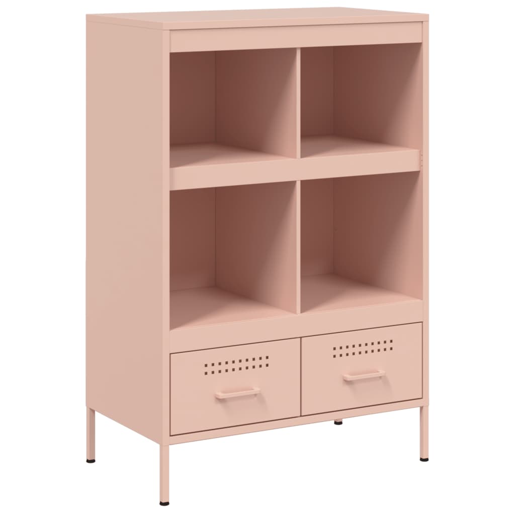 Visoka komoda ružičasta 68x39x101,5cm od čelika