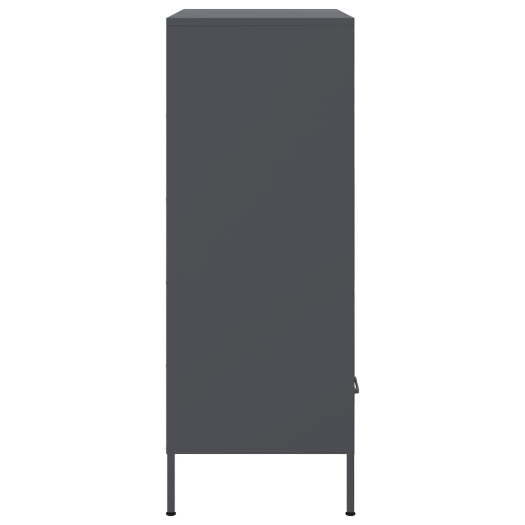 Visoka komoda antracit 68x39x101,5 cm od čelika