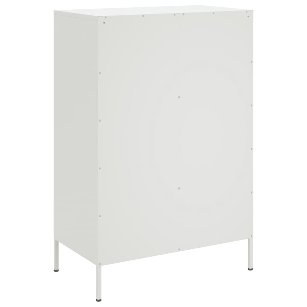 Visoka komoda bijela 68x39x101,5 cm od čelika