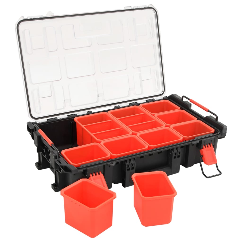 Prijenosni kovčeg crni 55,5x34,5x13,5 cm od PP-a