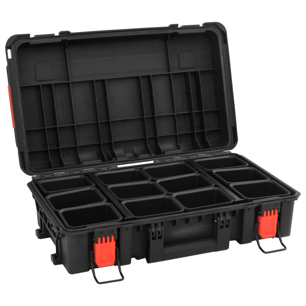 Prijenosni kovčeg crni 56,5x34x16 cm od PP-a