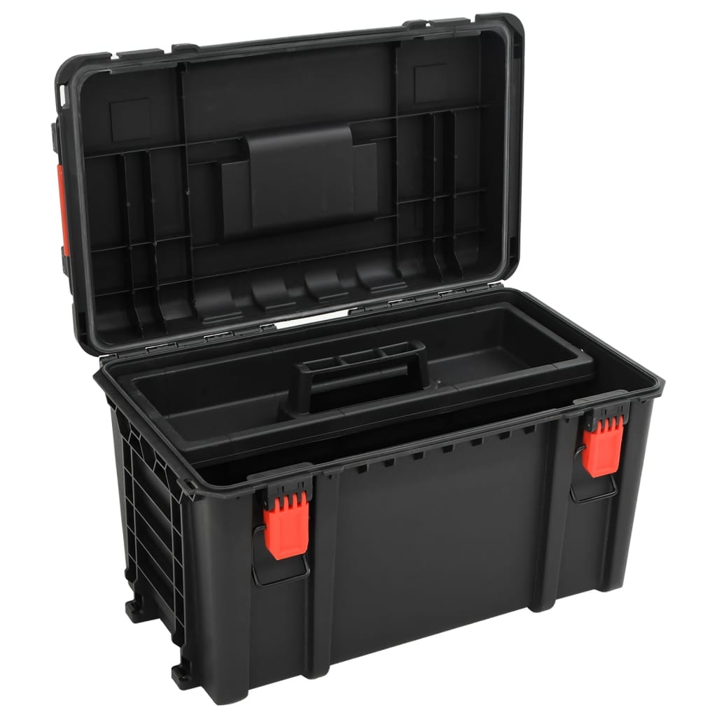 Prijenosni kovčeg crni 57x35x32,5 cm od PP-a