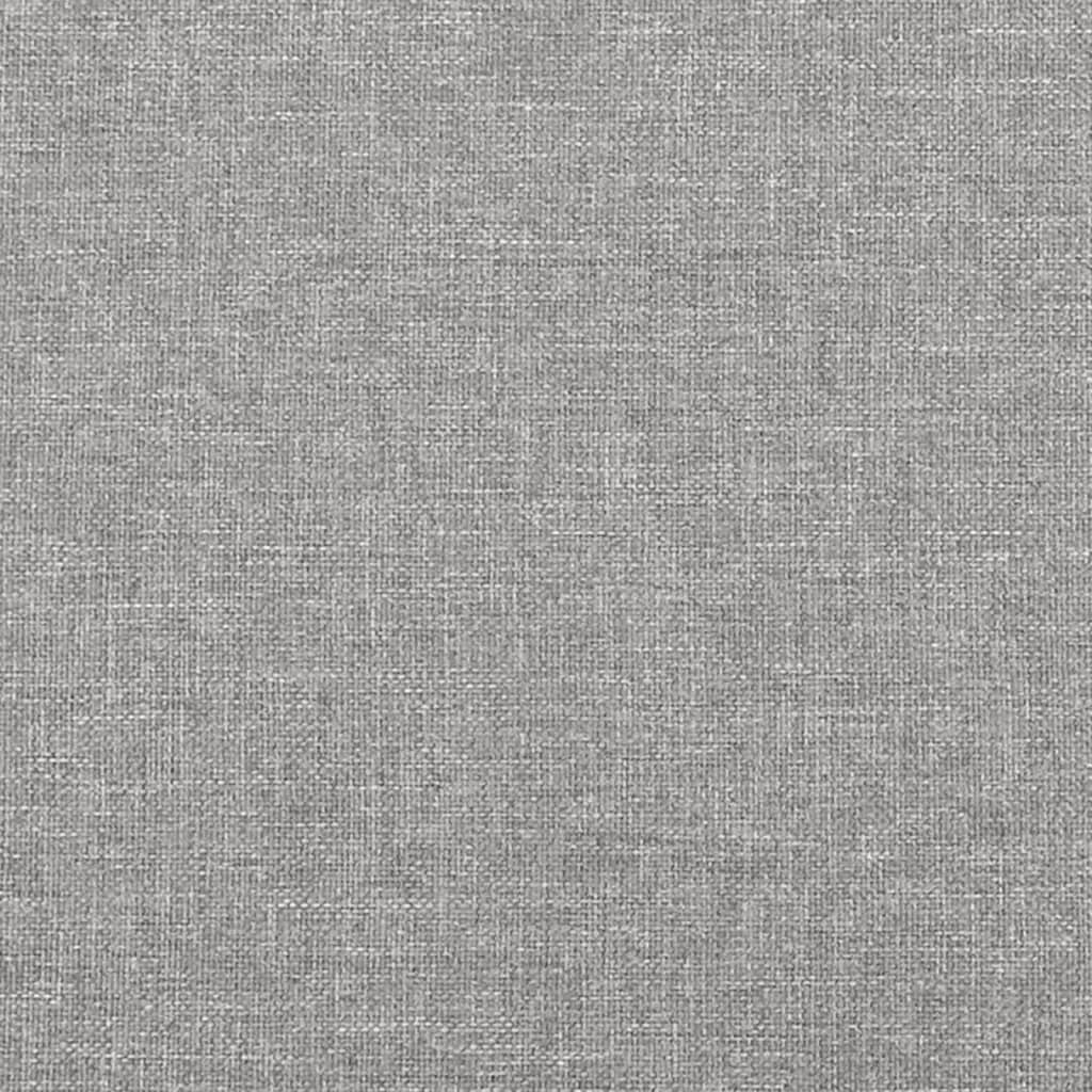 Okvir za krevet bez madraca svjetlosivi 120x190 cm od tkanine