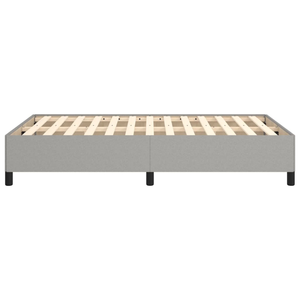 Okvir za krevet bez madraca svjetlosivi 120x190 cm od tkanine