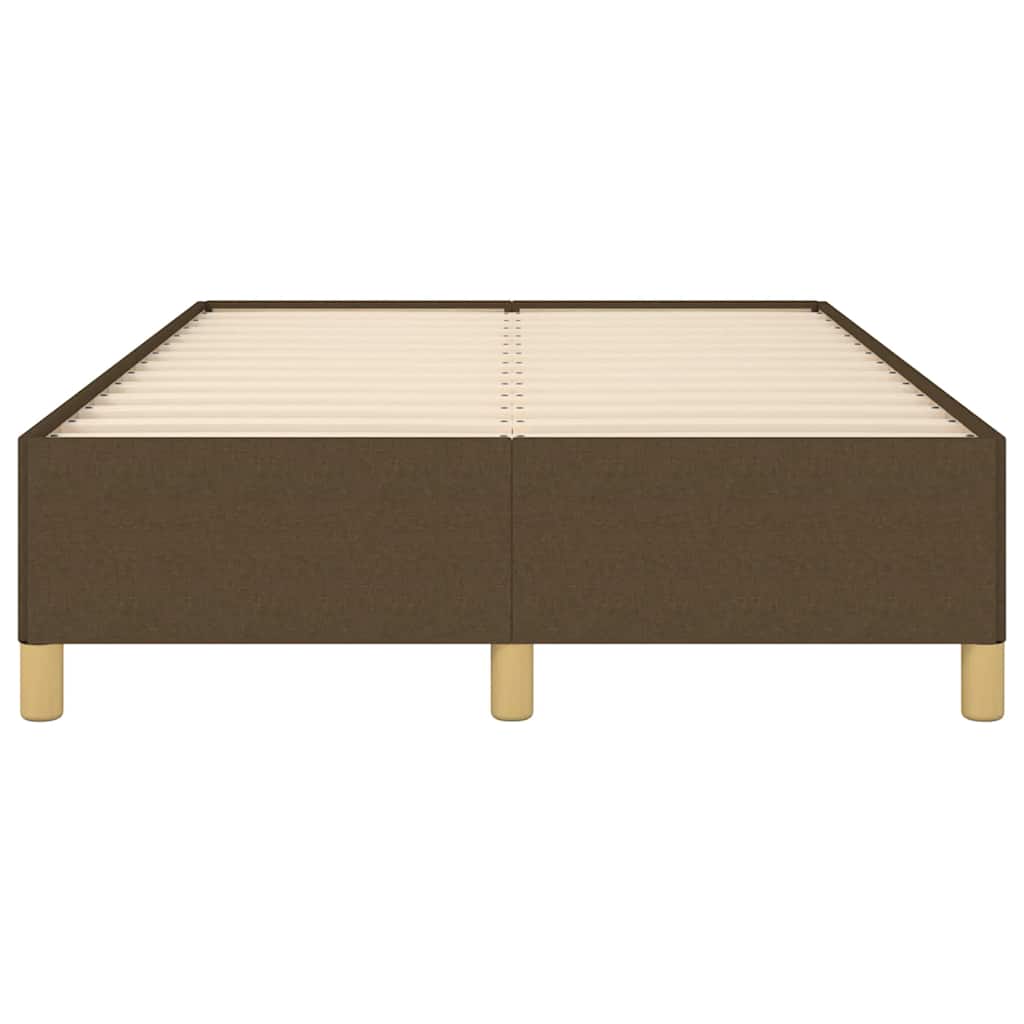 Okvir kreveta bez madraca tamnosmeđi 120x190 cm od tkanine