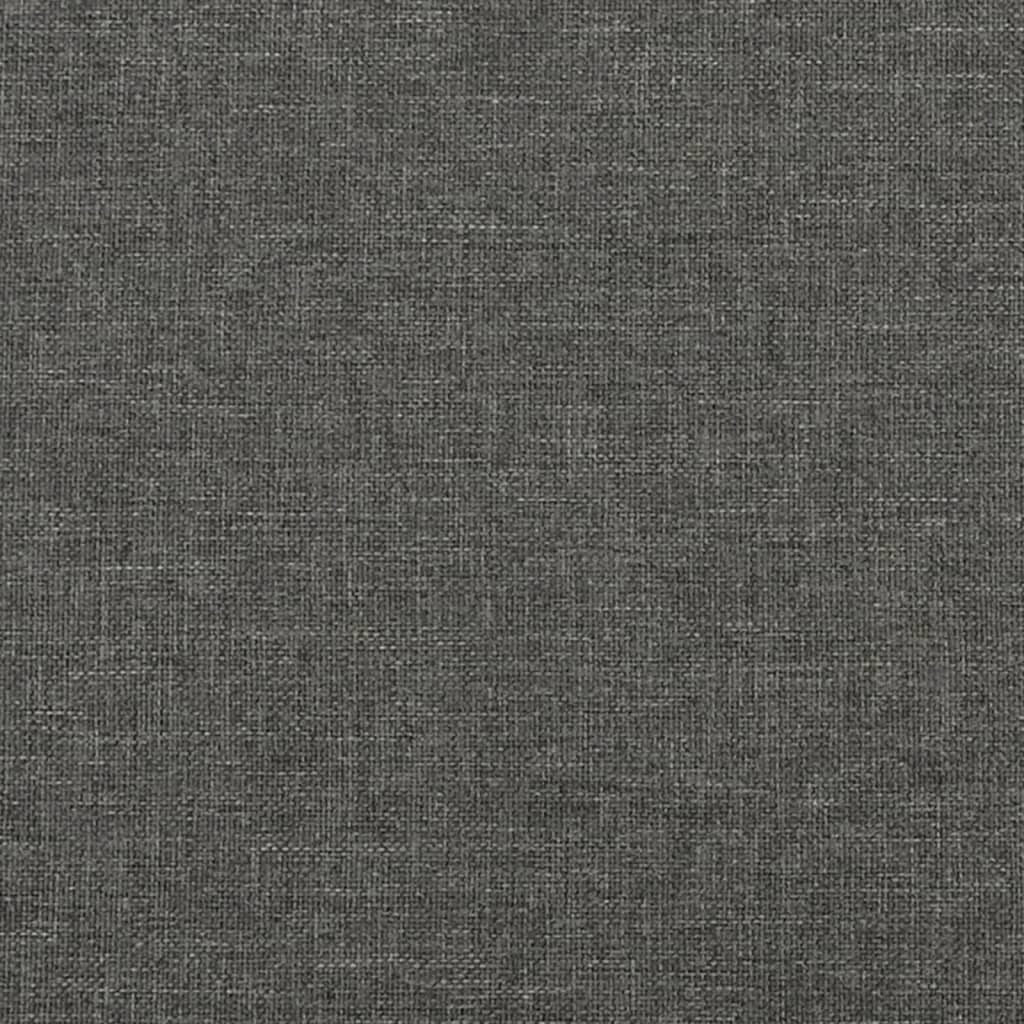 Krevet box spring s madracem tamnosivi 120 x 190 cm tkanina