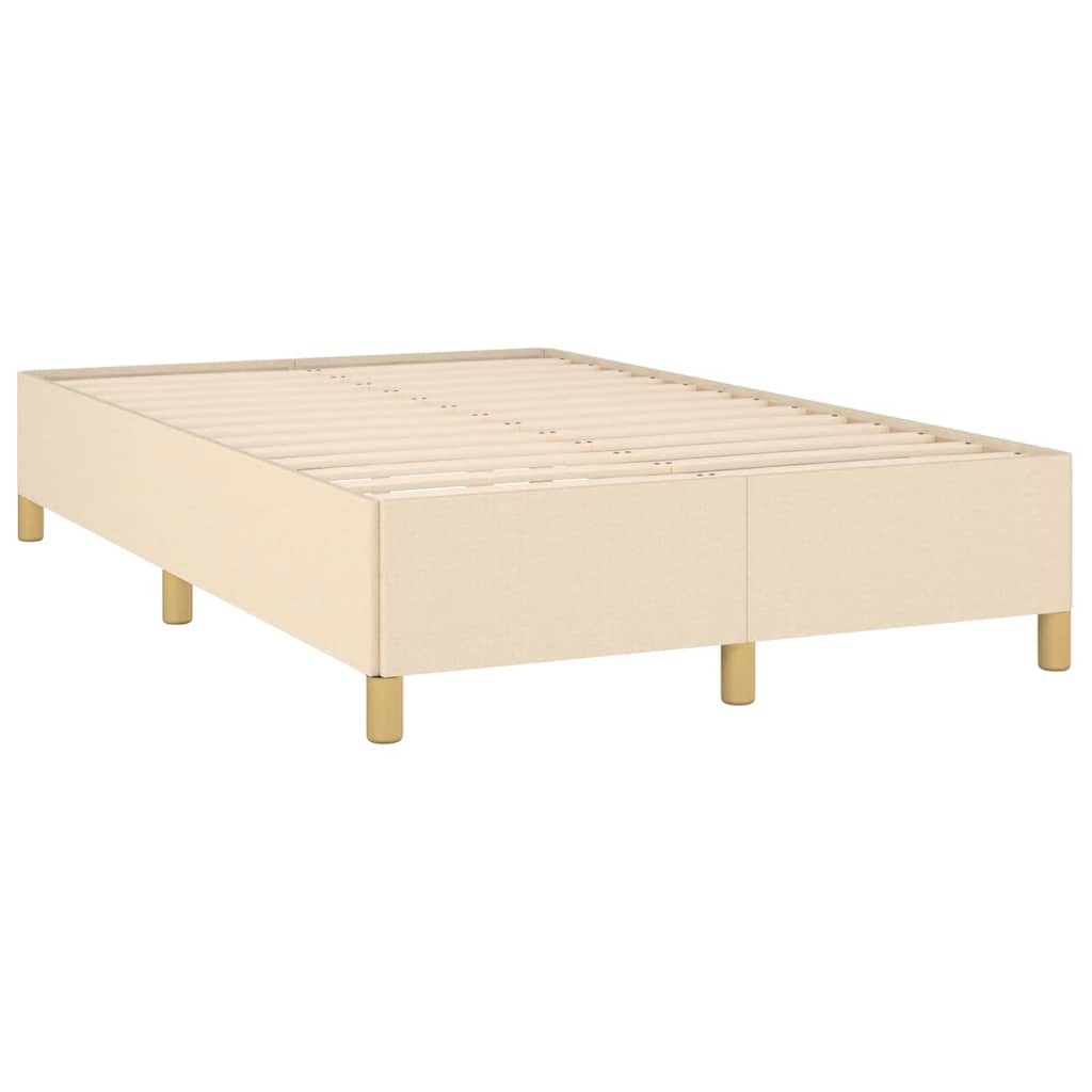 Krevet box spring s madracem krem 120 x 190 cm od tkanine