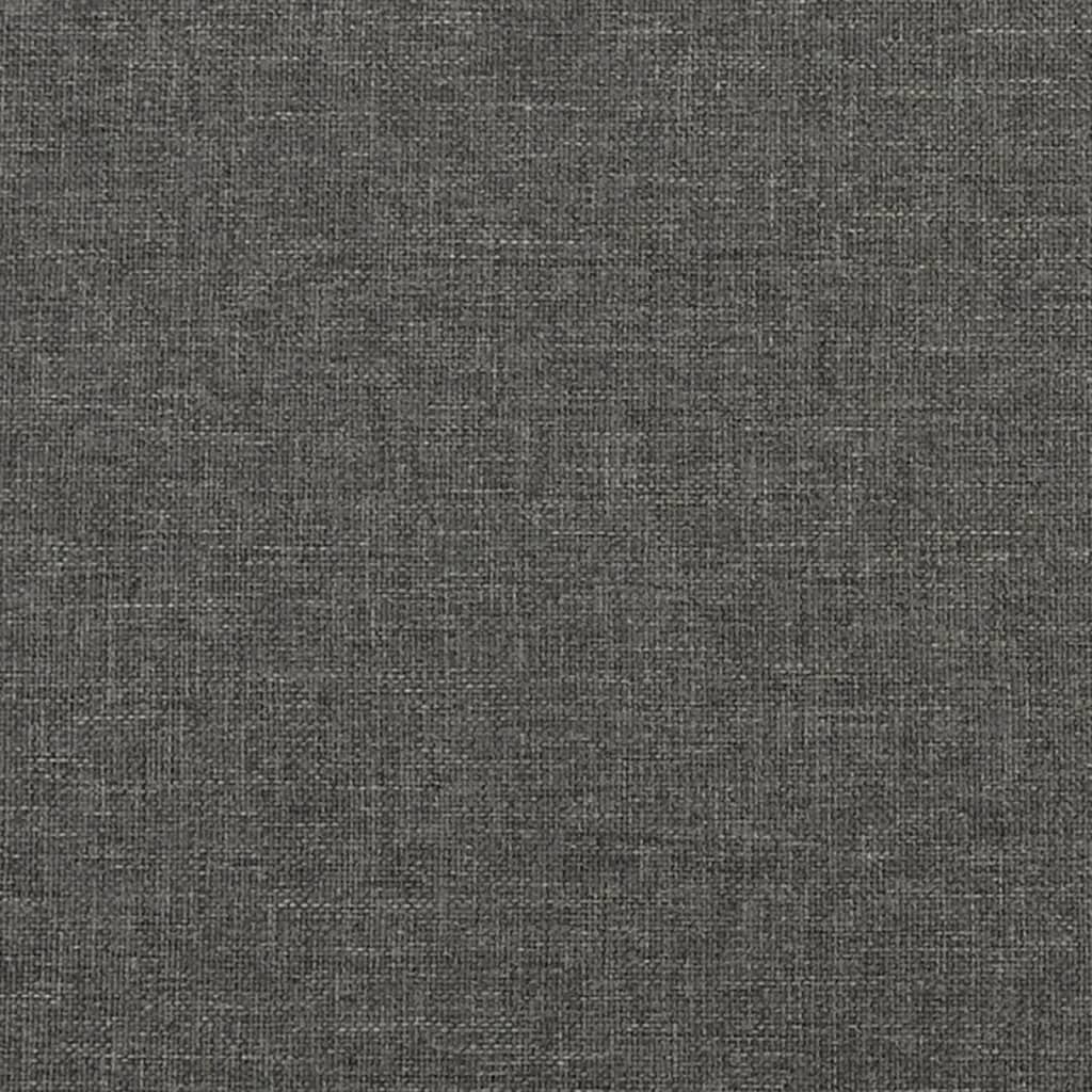 Krevet box spring s madracem tamnosivi 120 x 190 cm tkanina