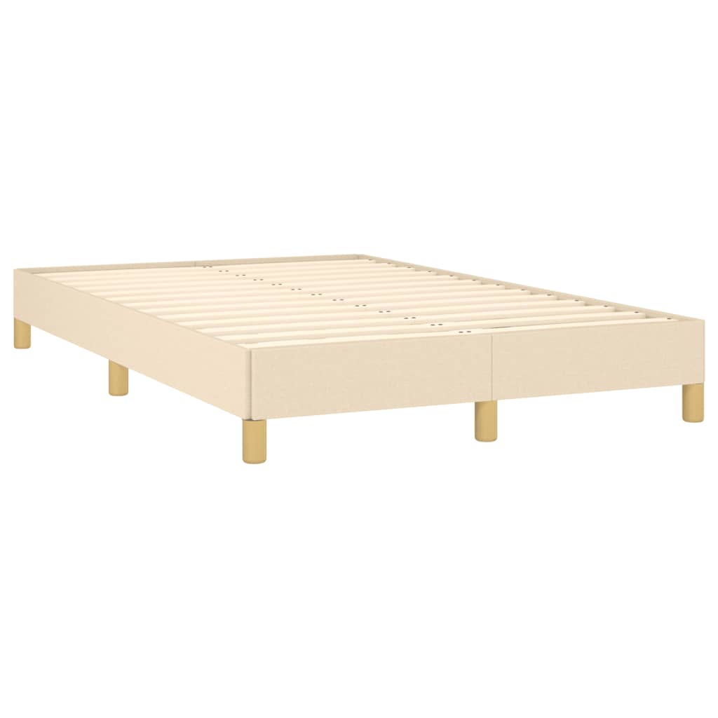 Krevet box spring s madracem krem 120 x 190 cm od tkanine