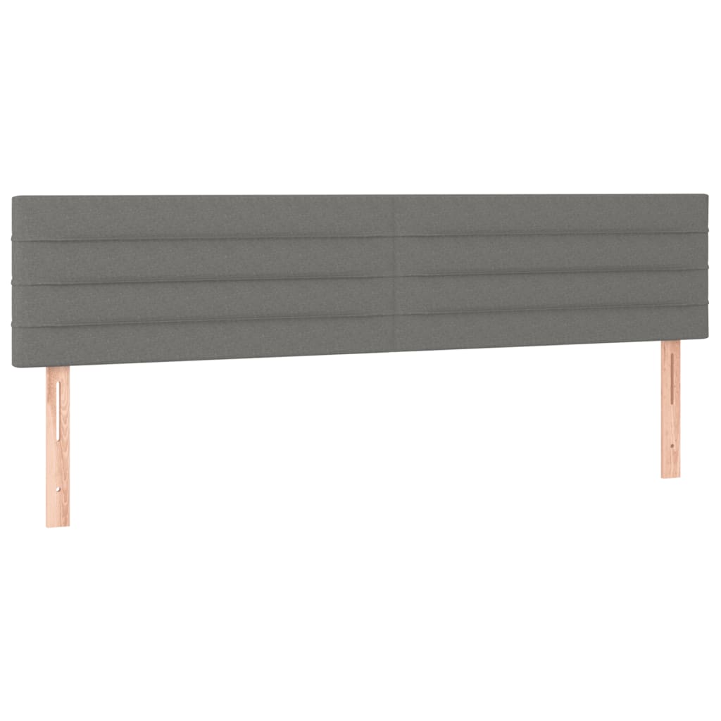 Krevet box spring s madracem tamnosivi 120 x 190 cm tkanina