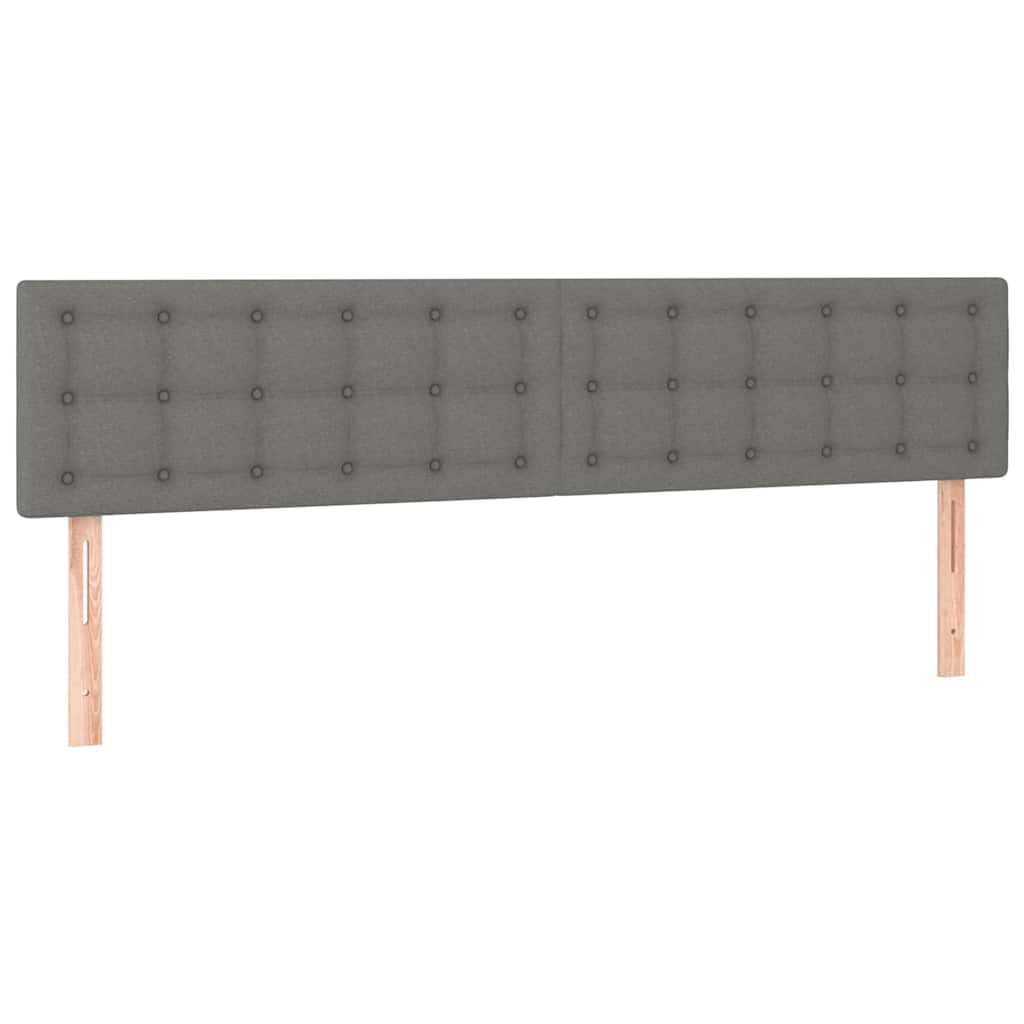 Krevet box spring s madracem tamnosivi 120 x 190 cm tkanina