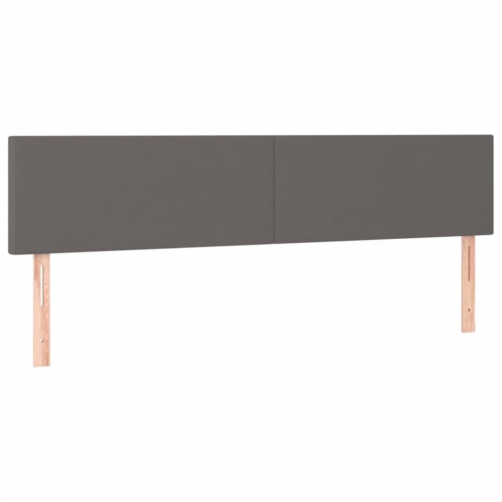 Krevet s oprugama i madracem sivi 120x190 cm od umjetne kože