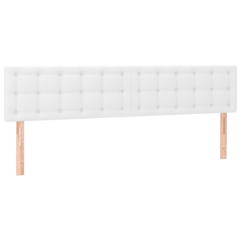 Krevet box spring s madracem bijeli 120x190 cm od umjetne kože