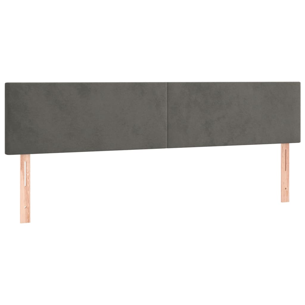 Krevet box spring s madracem tamnosivi 120 x 190 cm baršun