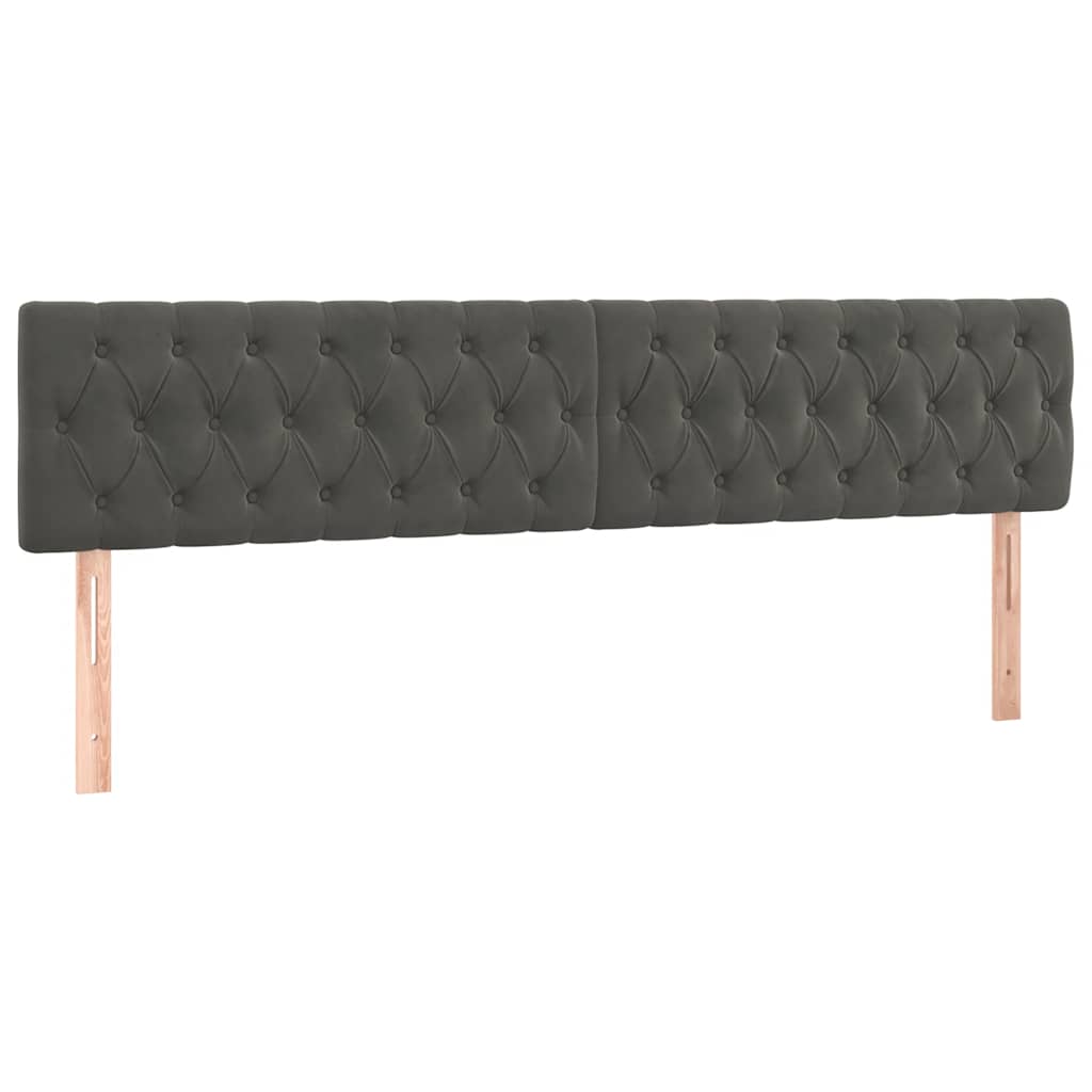Krevet box spring s madracem tamnosivi 120 x 190 cm baršun