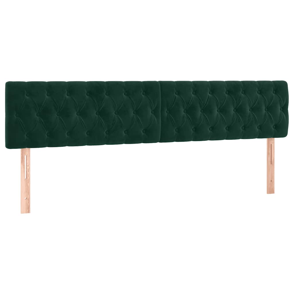 Krevet box spring s madracem tamnozeleni 120x190 cm baršunasti