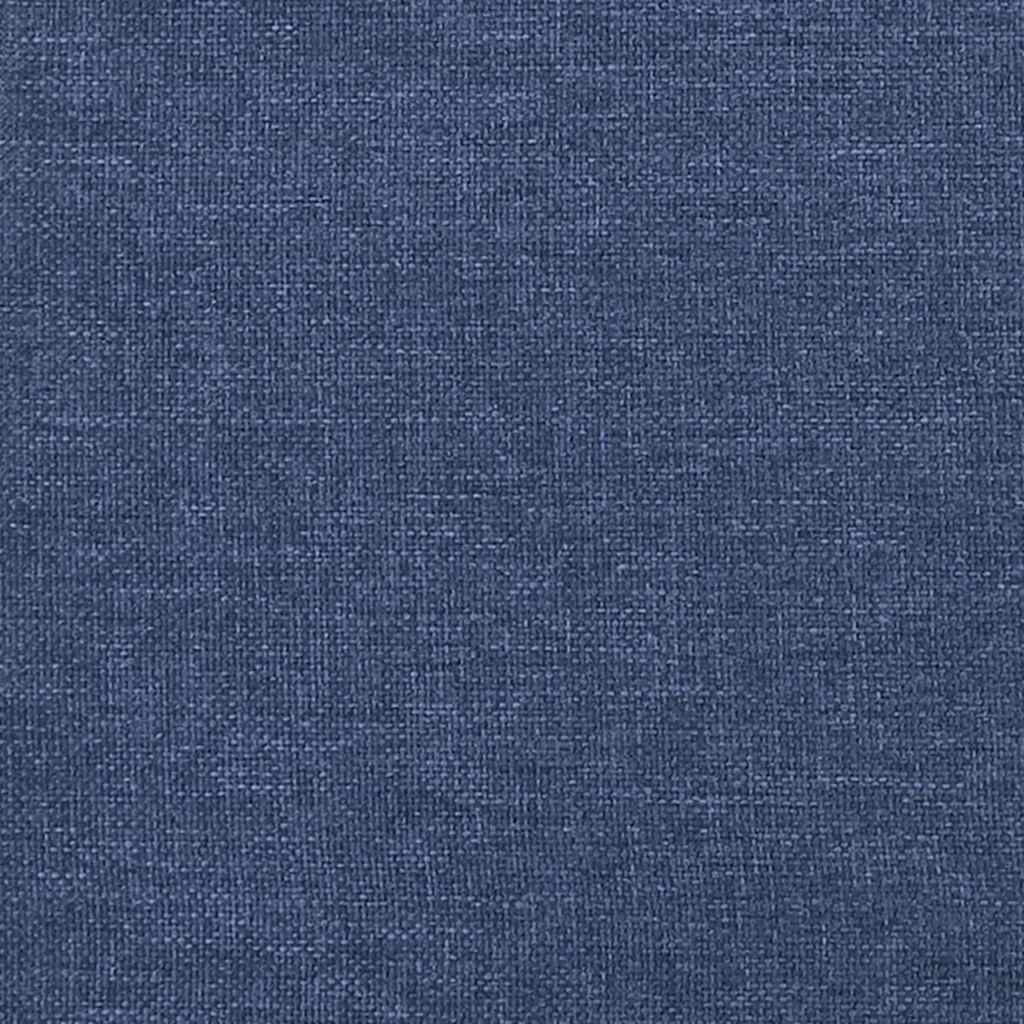 Krevet s oprugama i madracem LED plavi 120 x 190 cm od tkanine
