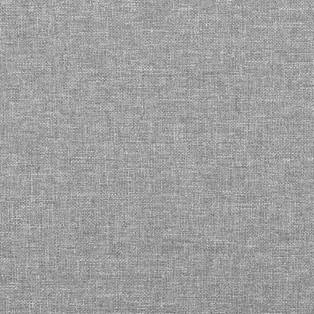 Krevet s oprugama i madracem LED svjetlosivi 120x190 cm tkanina
