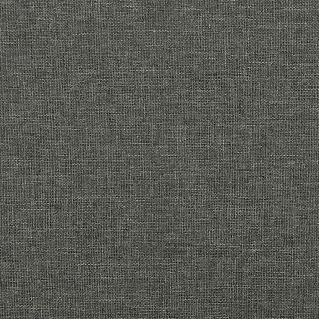 Krevet box spring s madracem LED tamnosivi 120 x 190 cm tkanina