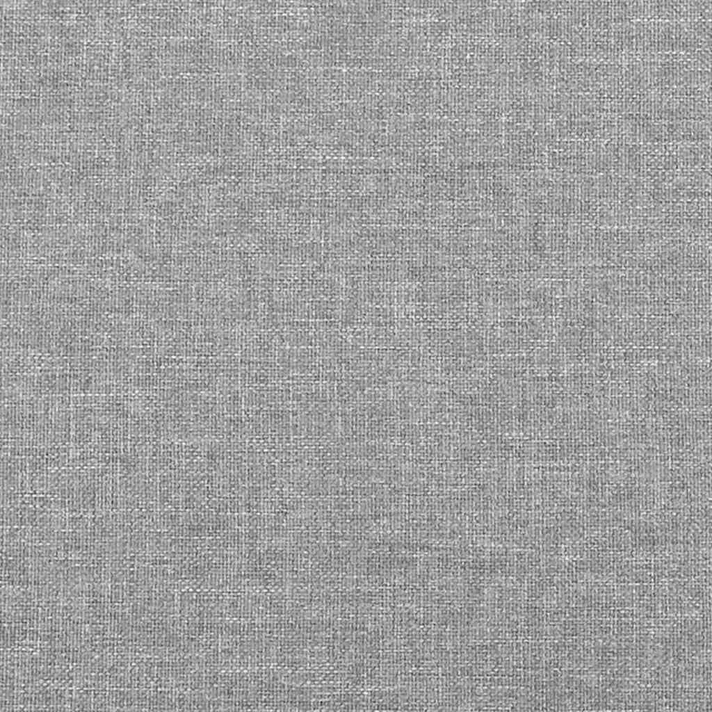 Krevet s oprugama i madracem LED svjetlosivi 120x190 cm tkanina