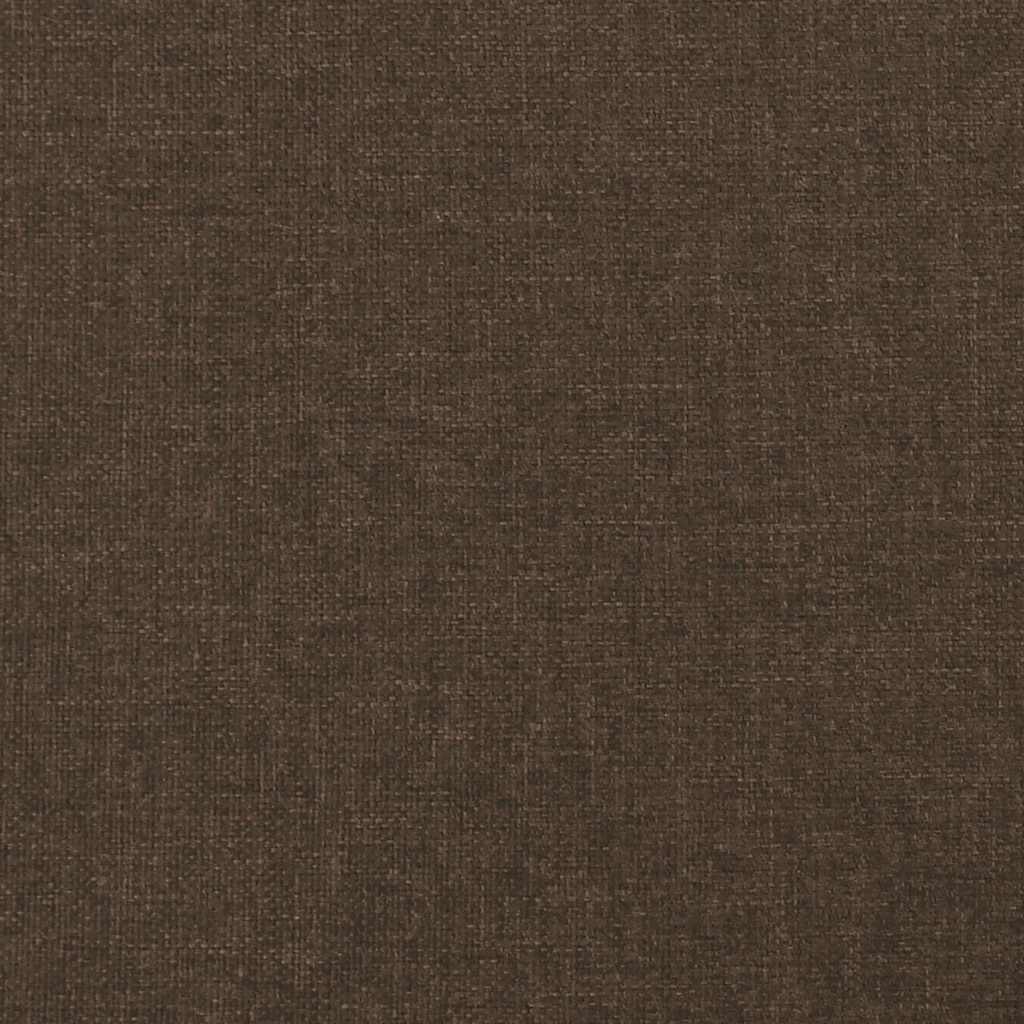 Krevet s oprugama i madracem LED tamnosmeđi 120x190 cm tkanina