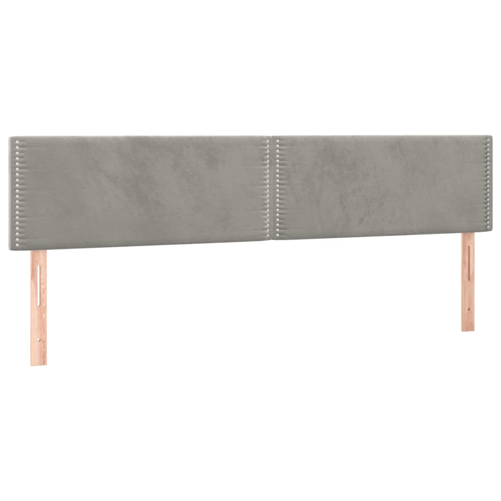 Krevet box spring s madracem LED svjetlosivi 120x190 cm tkanina