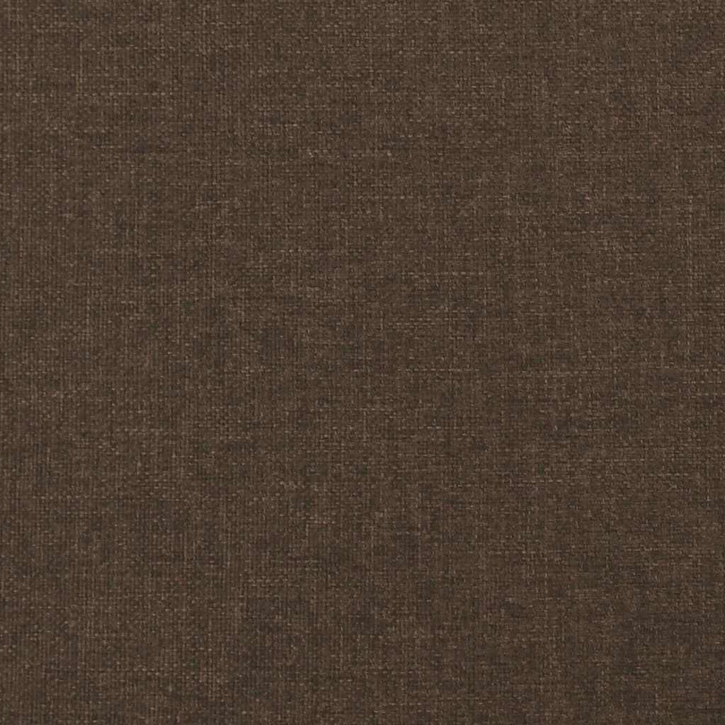 Krevet box spring s madracem tamnosmeđi 120 x 190 cm od tkanine
