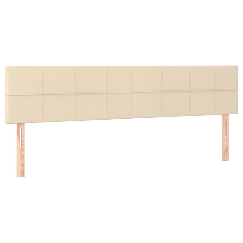 Krevet box spring s madracem krem 120 x 190 cm od tkanine