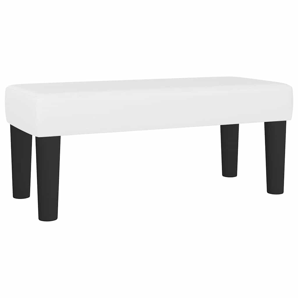 Krevet box spring s madracem bijeli 120x190 cm od umjetne kože