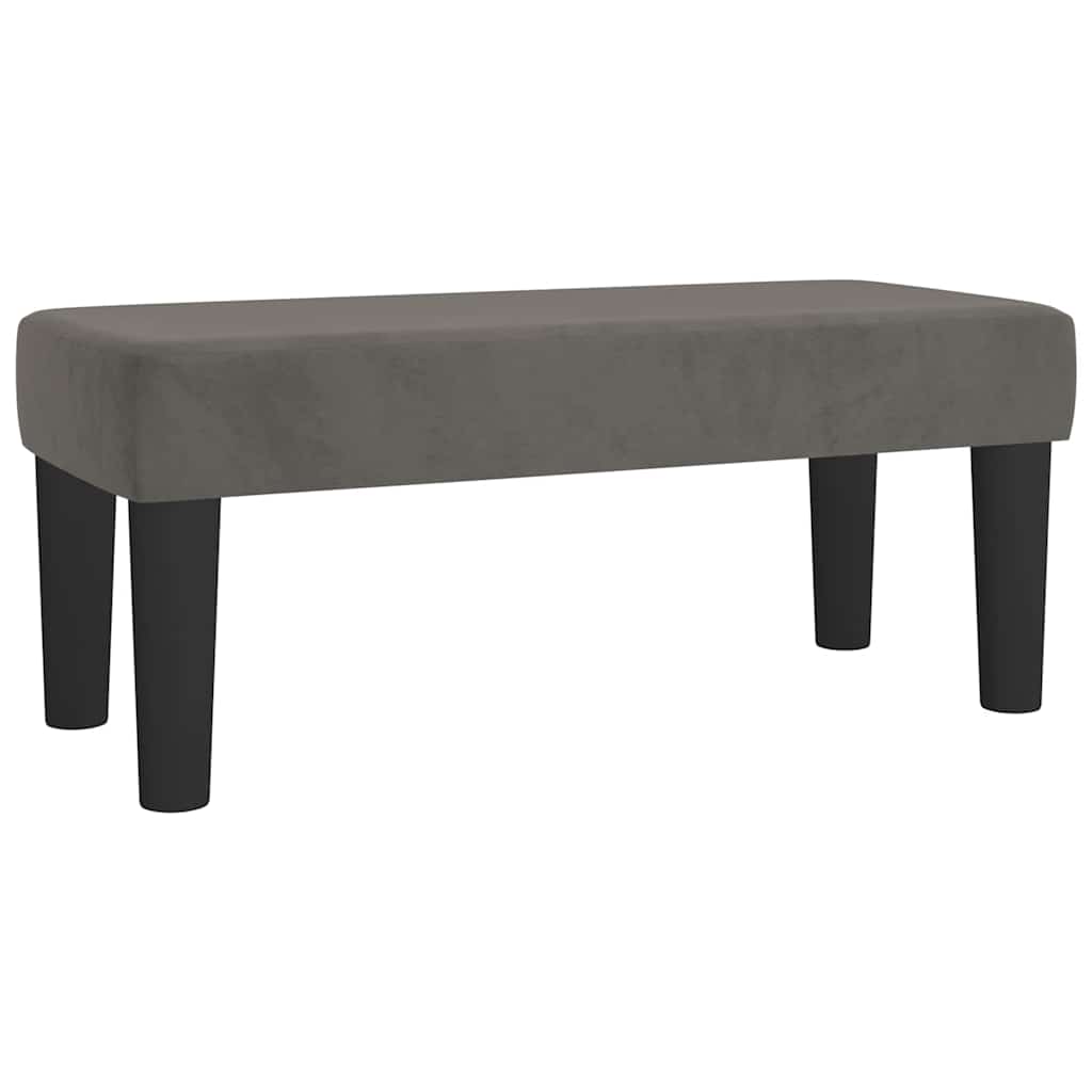 Krevet box spring s madracem tamnosivi 120 x 190 cm baršun