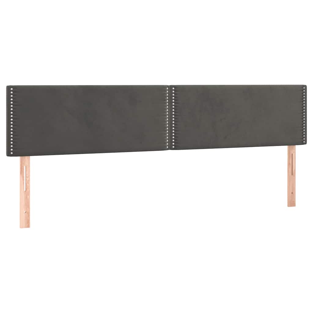Krevet box spring s madracem tamnosivi 120 x 190 cm baršun