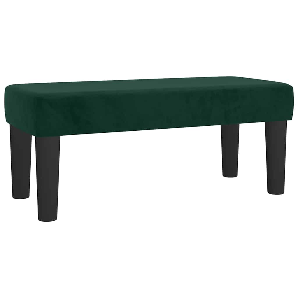 Krevet box spring s madracem tamnozeleni 120x190 cm baršunasti