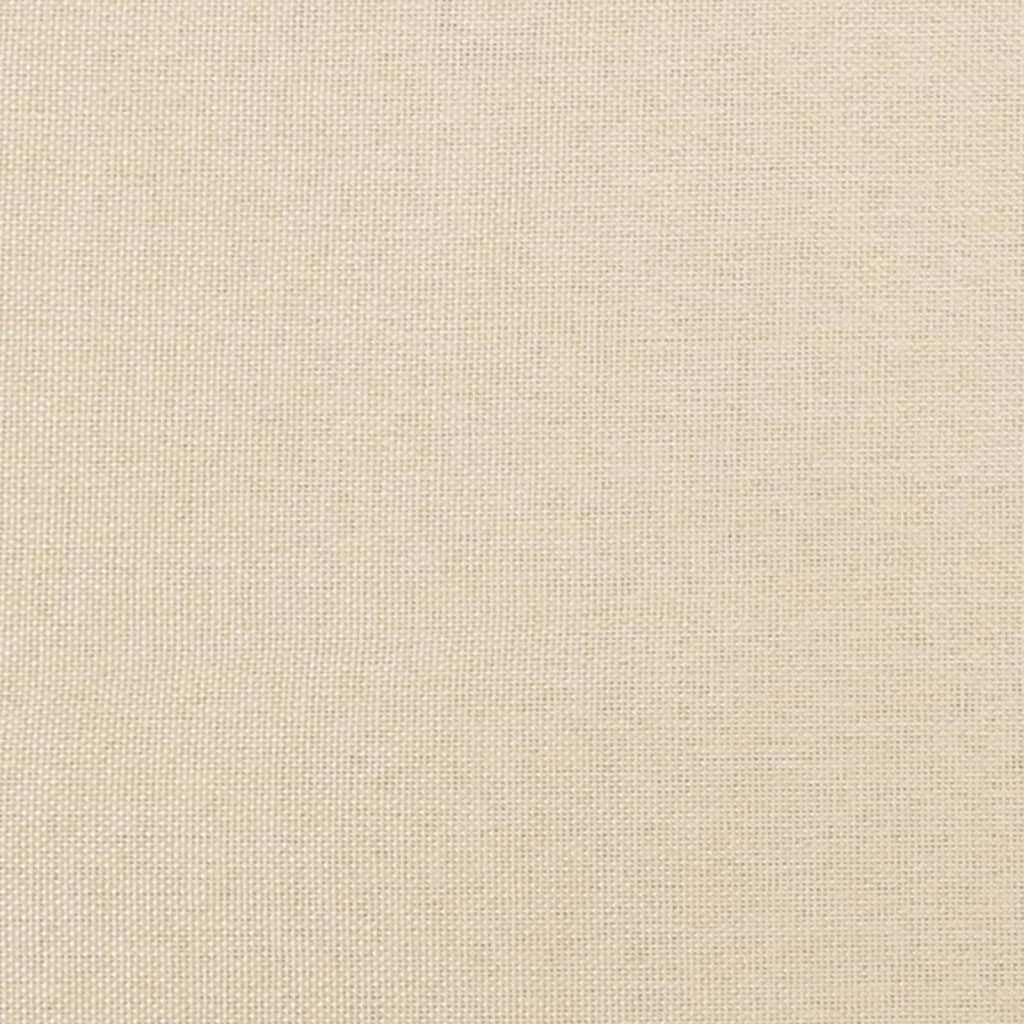 Okvir kreveta bez madraca krem 120x190 cm od tkanine
