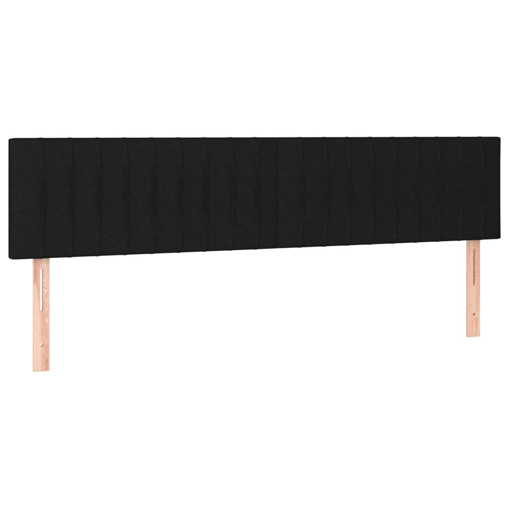 Okvir kreveta bez madraca crni 120x190 cm od tkanine