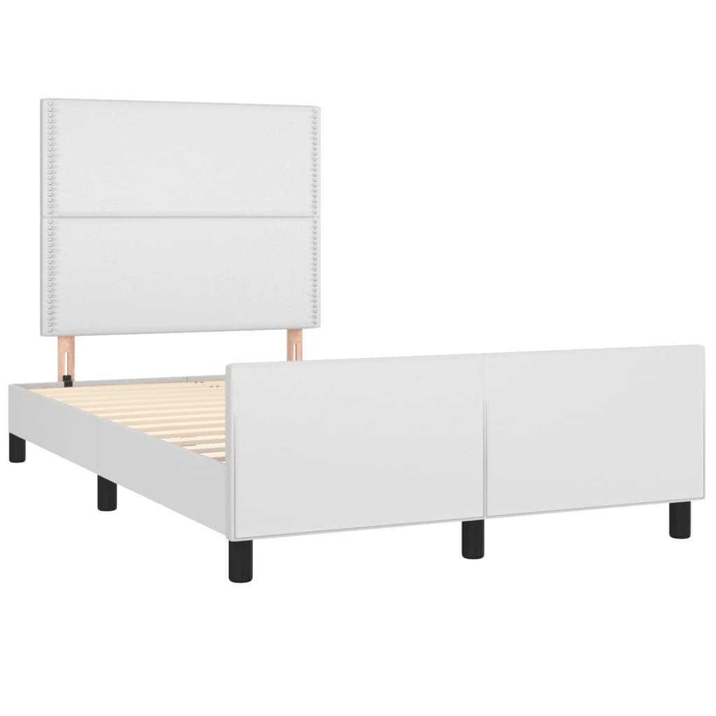 Okvir kreveta bez madraca bijeli 120x190cm umjetne kože
