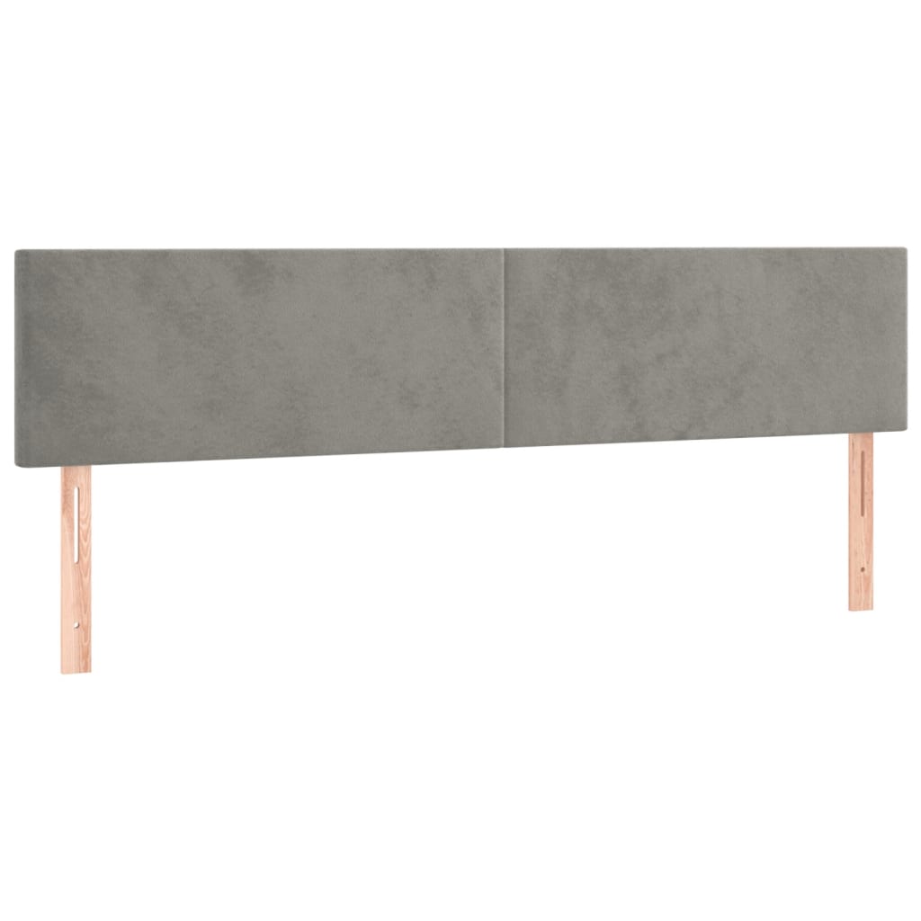 Okvir za krevet bez madraca svjetlosivi 120x190 cm baršunasti